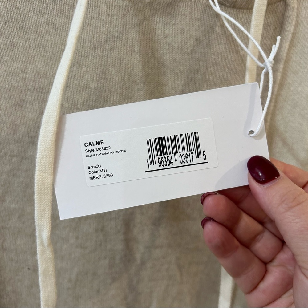 NWT Johnny Was Calme Cashmere Patchwork Hoodie - Picture 5 of 6